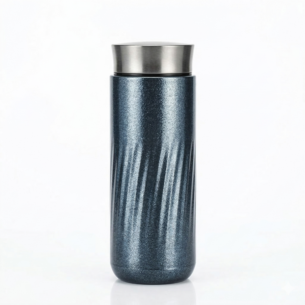 ARCFLINT Stellar Series  Double-walled Pure Titanium Bottle 350ml – Spiral Texture Cosmic Design