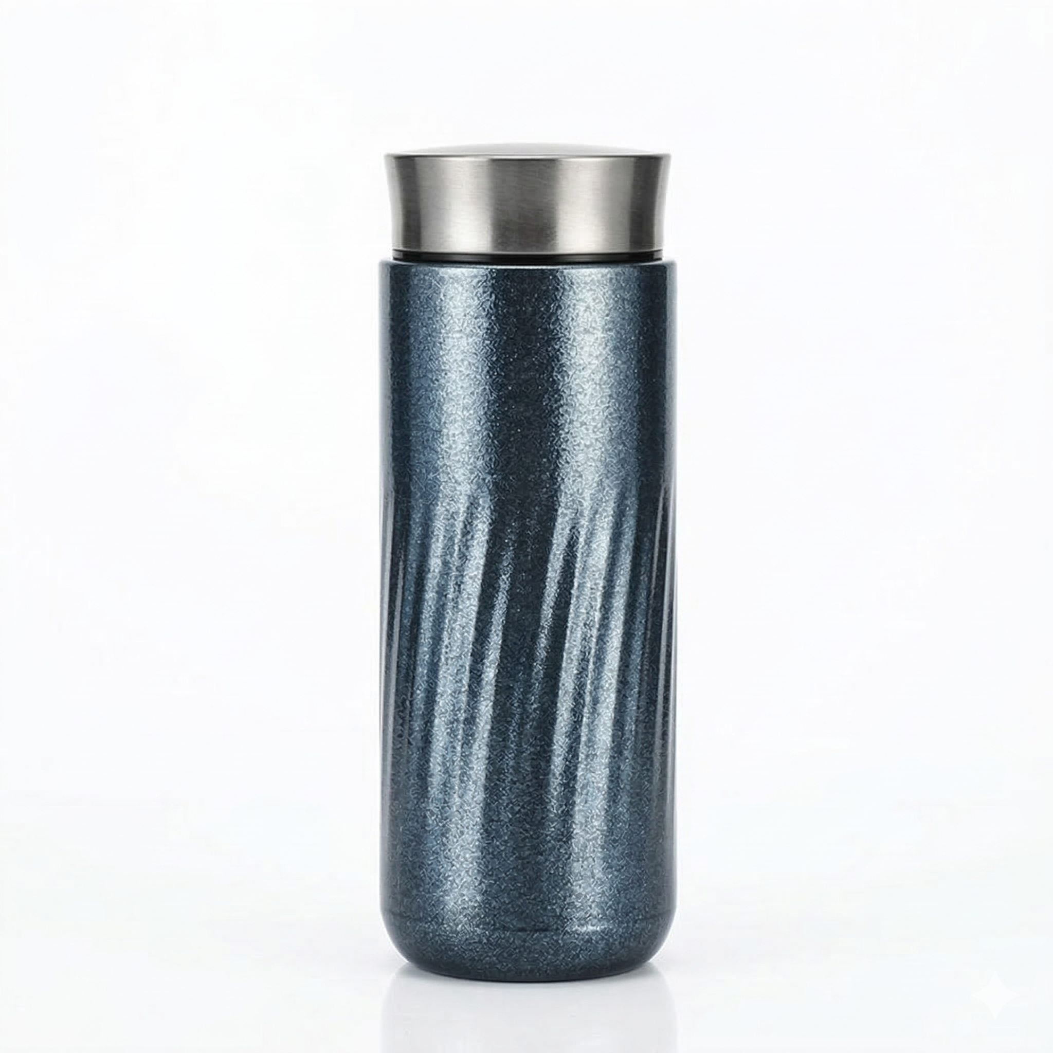 ARCFLINT Stellar Series  Double-walled Pure Titanium Bottle 350ml – Spiral Texture Cosmic Design