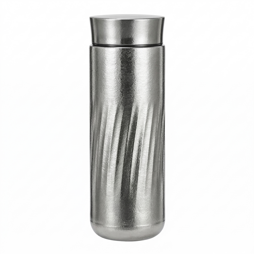 ARCFLINT Stellar Series  Double-walled Pure Titanium Bottle 350ml – Spiral Texture Cosmic Design