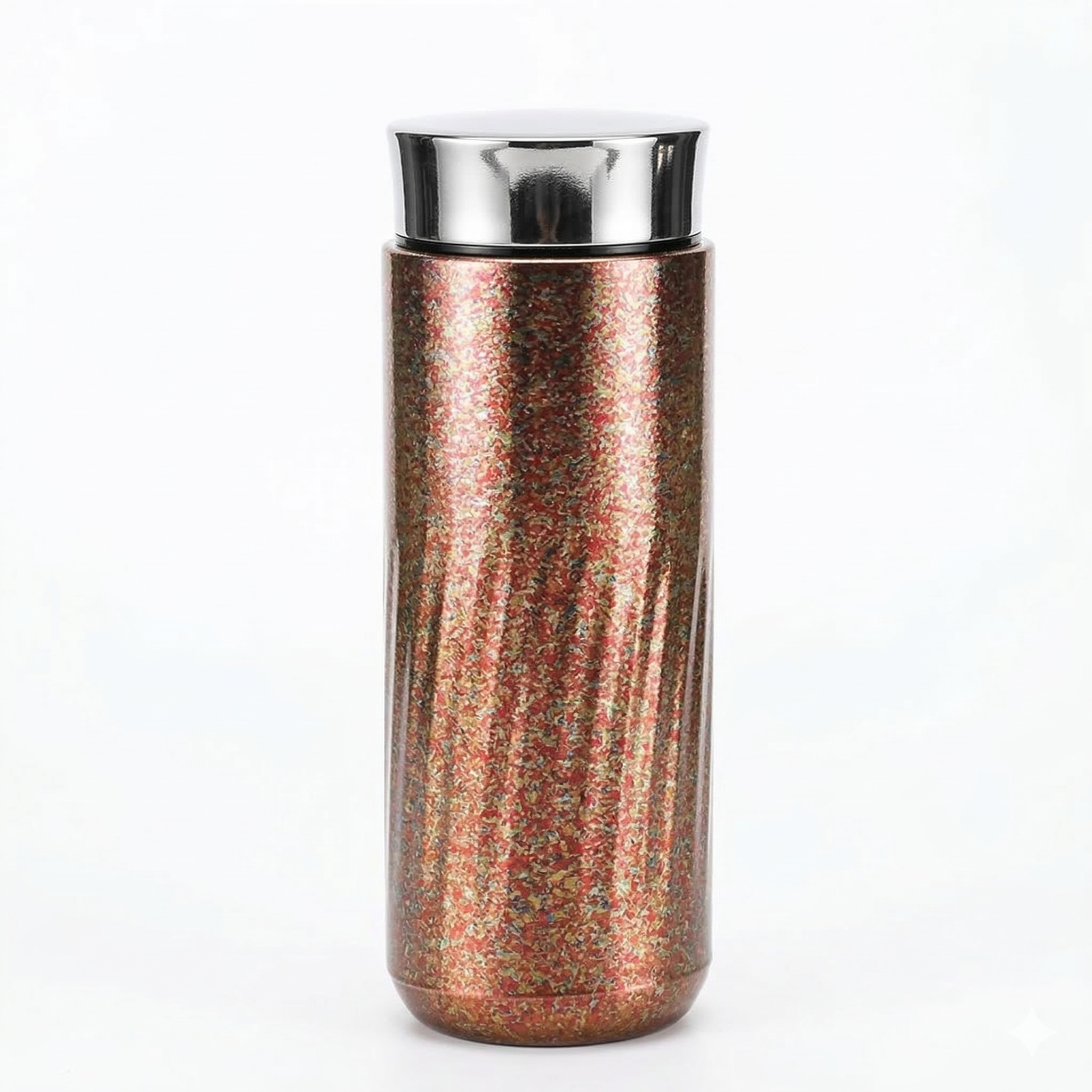 ARCFLINT Stellar Series  Double-walled Pure Titanium Bottle 350ml – Spiral Texture Cosmic Design