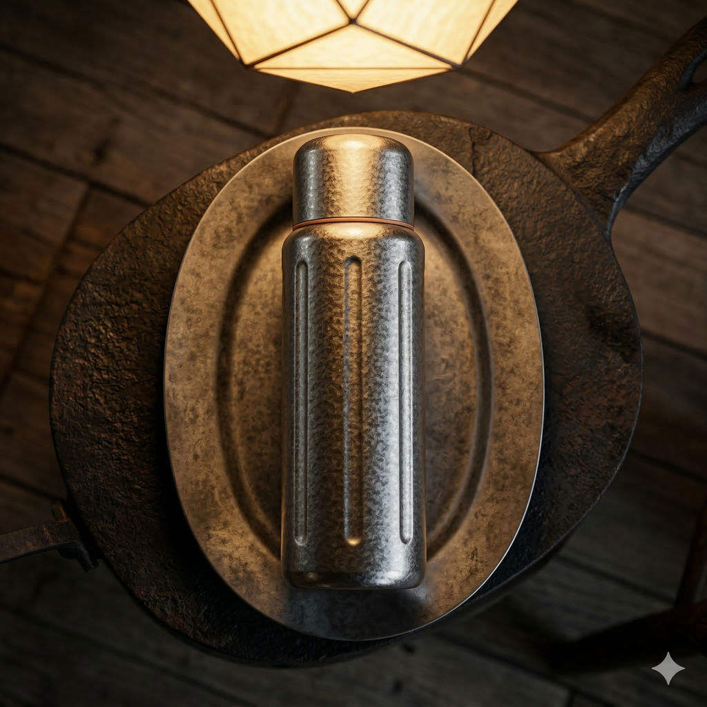 ARCFLINT Magnetic Lid Pure Titanium Insulated Thermos Cup 500ml – LED Temperature Display