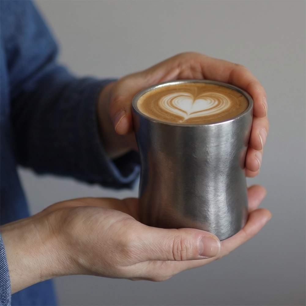 ARCFLINT Classic Series Double-walled Pure Titanium Cup 260ml – Minimalist Plain Mug