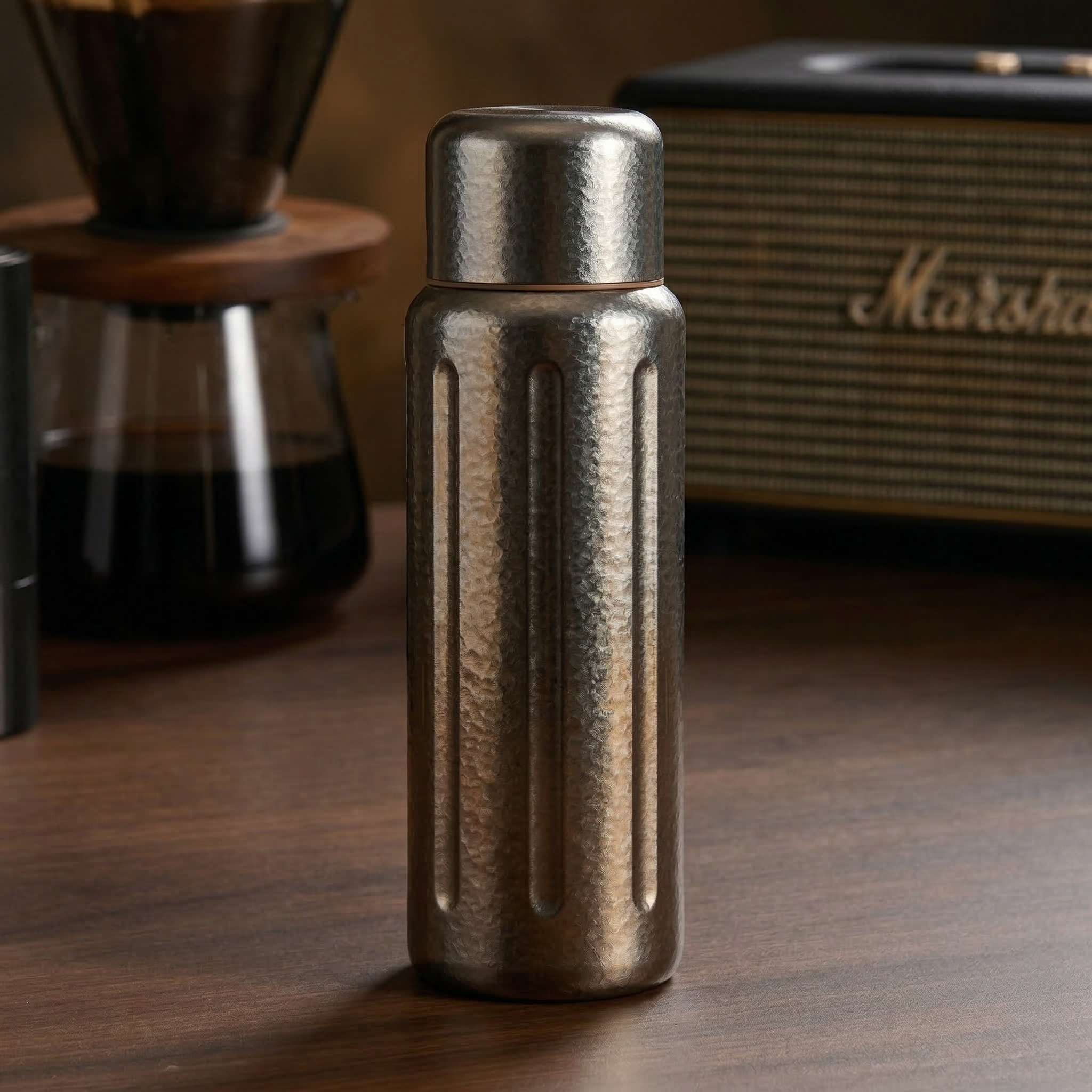 ARCFLINT Magnetic Lid Pure Titanium Insulated Thermos Cup 500ml – LED Temperature Display