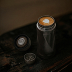 ARCFLINT Pure Titanium Rotating Thermos Cup with Lid 200ml – Compact Insulated Mug