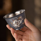ARCFLINT Horse Series Double-walled Pure Titanium Cup 120ml – Engraved Art Motif