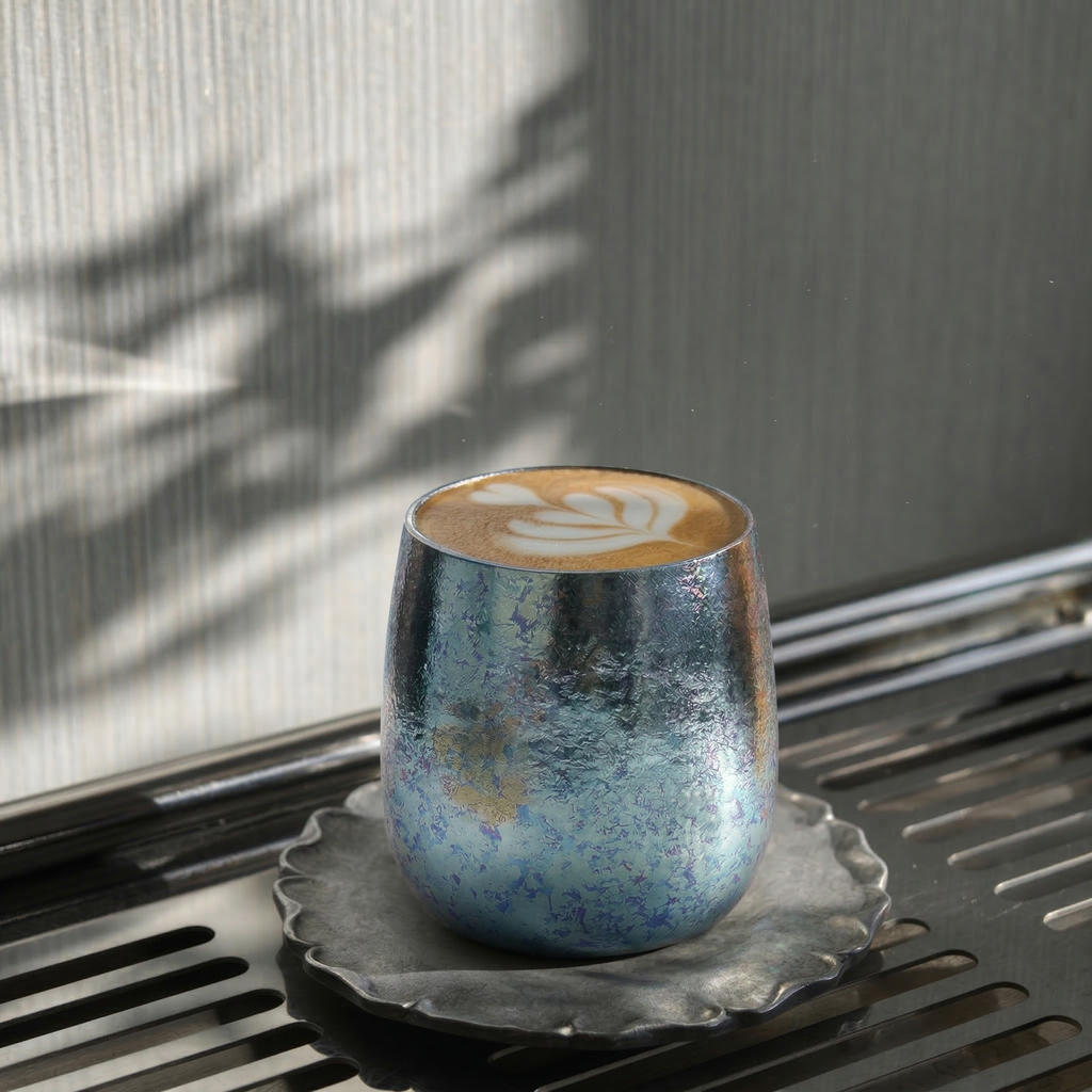 ARCFLINT Simple Double-walled Pure Titanium Cup 280ml – Lightweight Everyday Mug