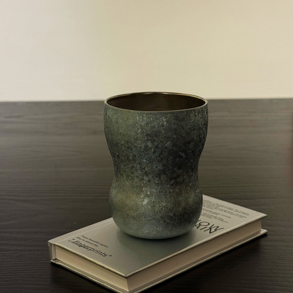 ARCFLINT Ice-Flower Series Double-walled  Pure Titanium Small Brew Cup 170ml