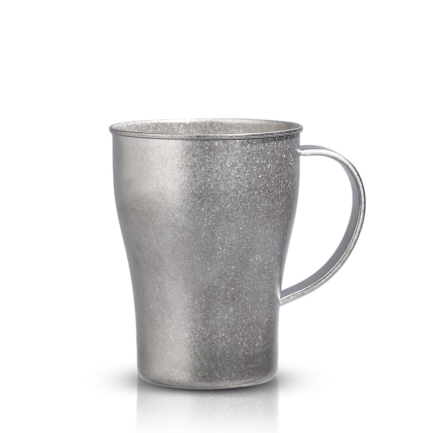 ARCFLINT "Frost" Pure Titanium Everyday Tumbler 350ml – Ice-Flower Texture with Ergonomic Handle
