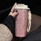 ARCFLINT Double-walled Pure Titanium Cup with Carry Rope 500ml – Outdoor Adventure Mug
