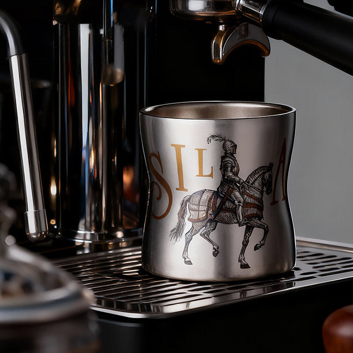 ARCFLINT Knight Series Double-walled Pure Titanium Cup 260ml – Engraved Knight Motif | Sculpted Waist Design