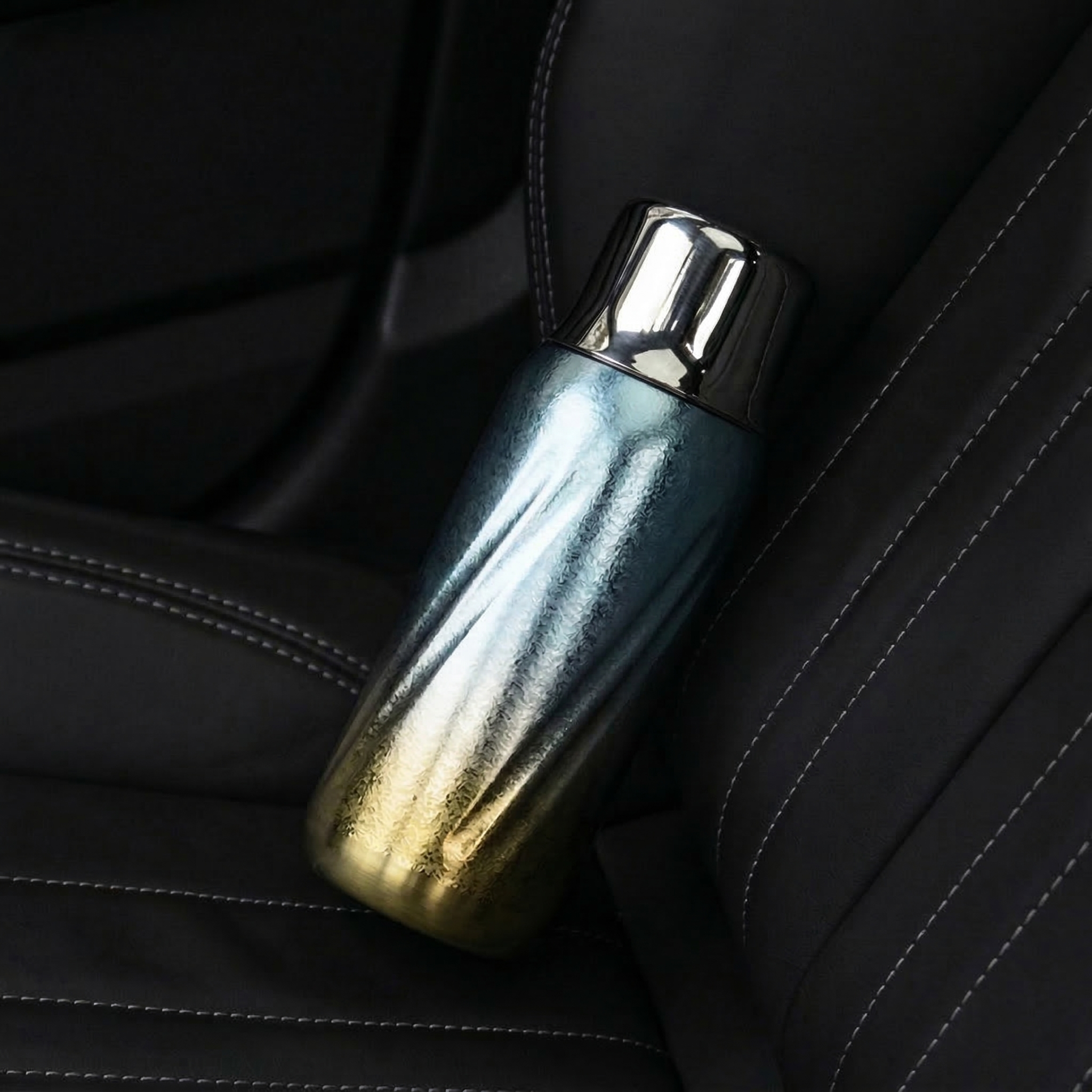 ARCFLINT Vortex Series Pure Titanium Cup 350ml – Spiral Texture Gradient Finish
