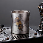 ARCFLINT David Series Double-walled Pure Titanium Cup 260ml – Renaissance Art Engraved Mug