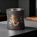 ARCFLINT Pray Series  Double-walled Pure Titanium Cup 260ml – Praying Hands Engraved Mug