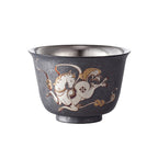 ARCFLINT Horse Series Double-walled Pure Titanium Cup 120ml – Engraved Art Motif