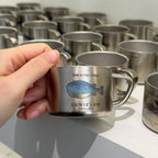 ARCFLINT Starlight Animals – Pufferfish Double-walled Pure Titanium Mini Mug 100ml
