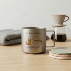 ARCFLINT "Starlight" Double-walled Pure Titanium Small Brew Cup – Titanium Forging Texture | 100ml / 220ml