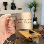 ARCFLINT Starlight Animals – Blue Crab Double-walled Pure Titanium Mini Mug 100ml