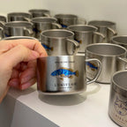 ARCFLINT Starlight Animals – Grouper Double-walled Pure Titanium Mini Mug 100ml