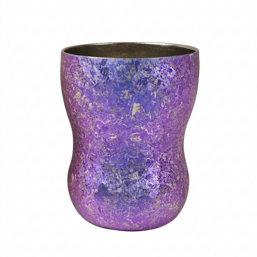 ARCFLINT Ice-Flower Series Double-walled  Pure Titanium Small Brew Cup 170ml