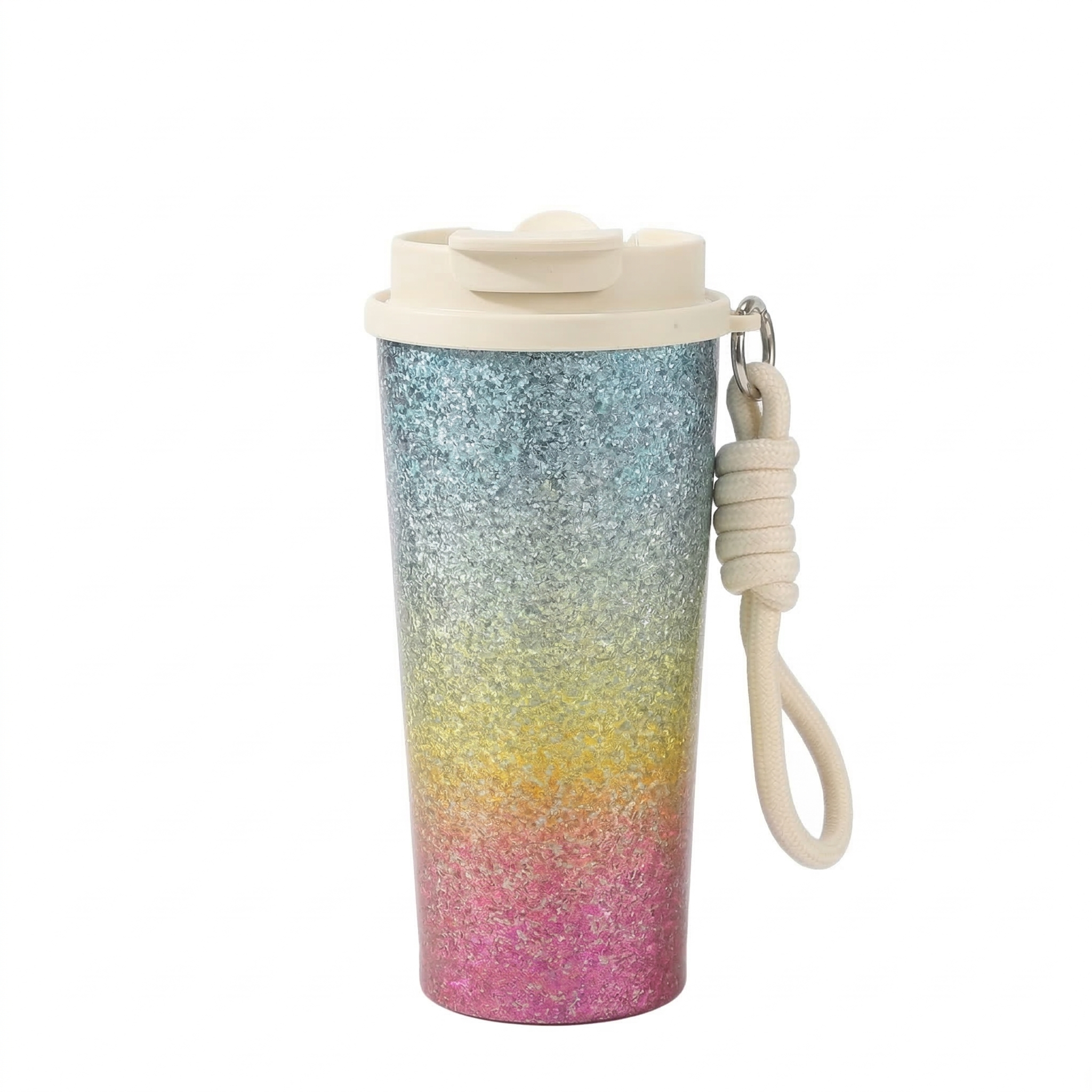 ARCFLINT Double-walled Pure Titanium Cup with Carry Rope 500ml – Outdoor Adventure Mug