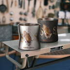 ARCFLINT Pray Series  Double-walled Pure Titanium Cup 260ml – Praying Hands Engraved Mug