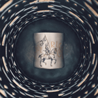 ARCFLINT Knight Series Double-walled Pure Titanium Cup 260ml – Engraved Medieval Armor Mug
