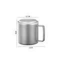 ARCFLINT The Alchemist Double-walled Pure Titanium Mug 450ml – 3-in-1 Tea Infuser, Coffee Cup & Everyday Mug | Masterpiece Series