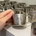 ARCFLINT Starlight Animals – Wolf Double-walled Pure Titanium Mini Mug 100ml